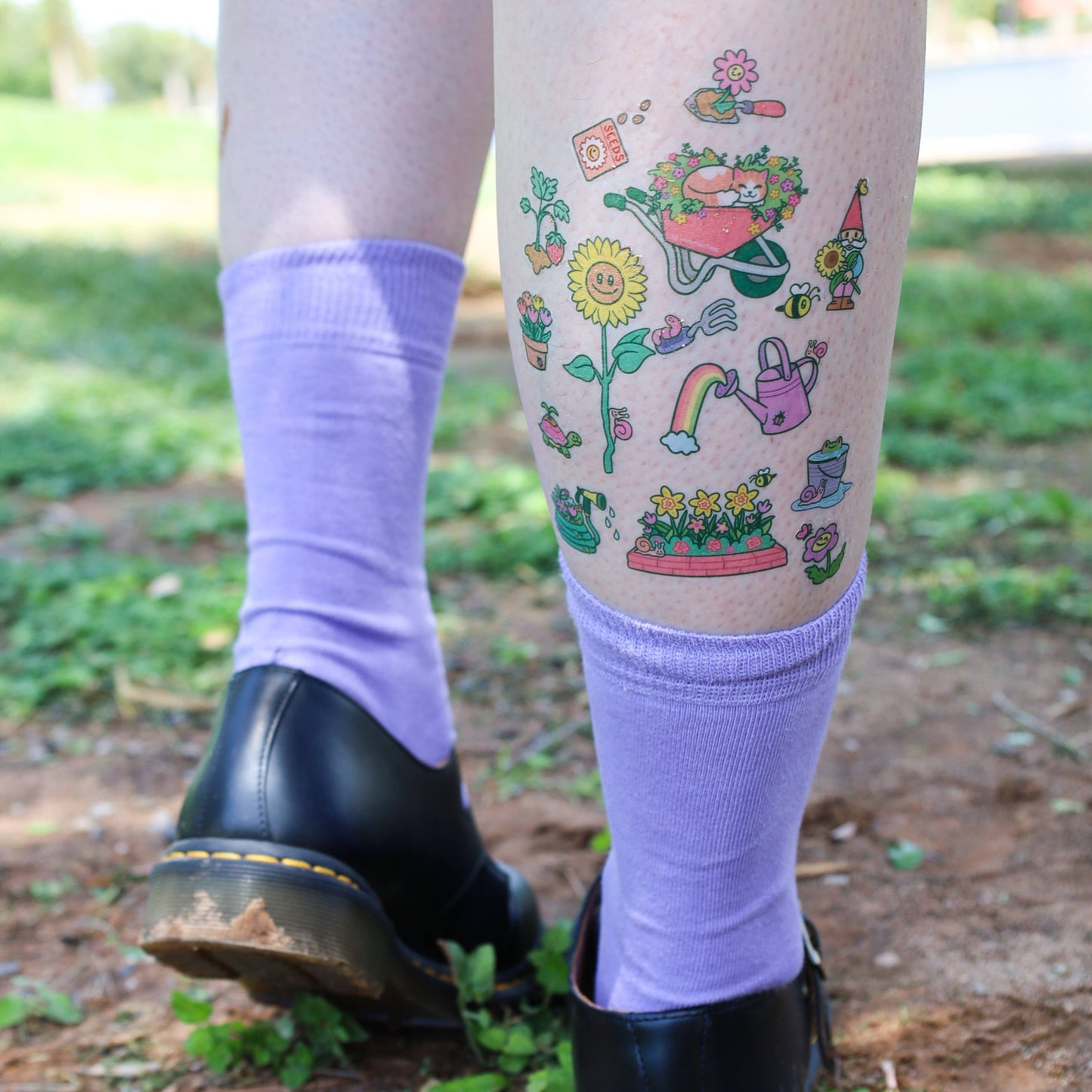 Gorgeous Gardens Temporary Tattoo Sheets Spring Season