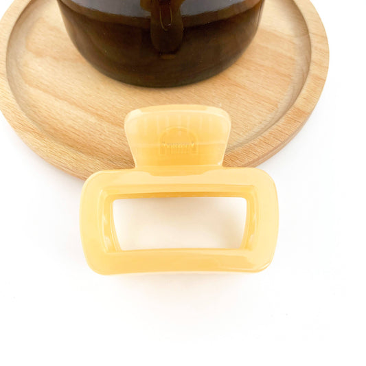 Square Thickened Hair Clip, Light Color Claw Clip - The Feral Market