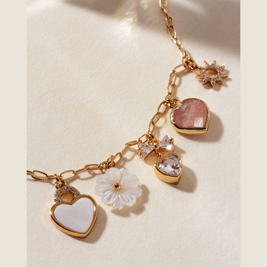 Celestial Petals Charm Necklace