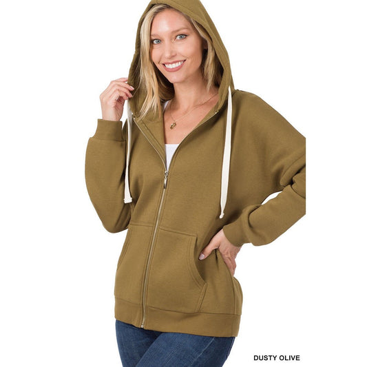 Zipper Simple Hoodie