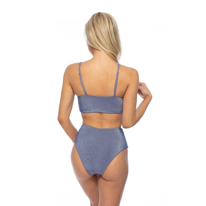 Blue Lurex Bikini
