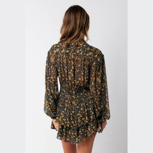 Marigold Fields Mini Dress