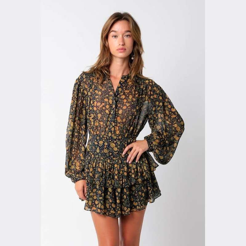 Marigold Fields Mini Dress