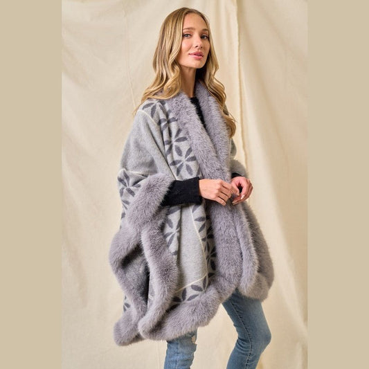 Ivanna Vegan Fur Poncho