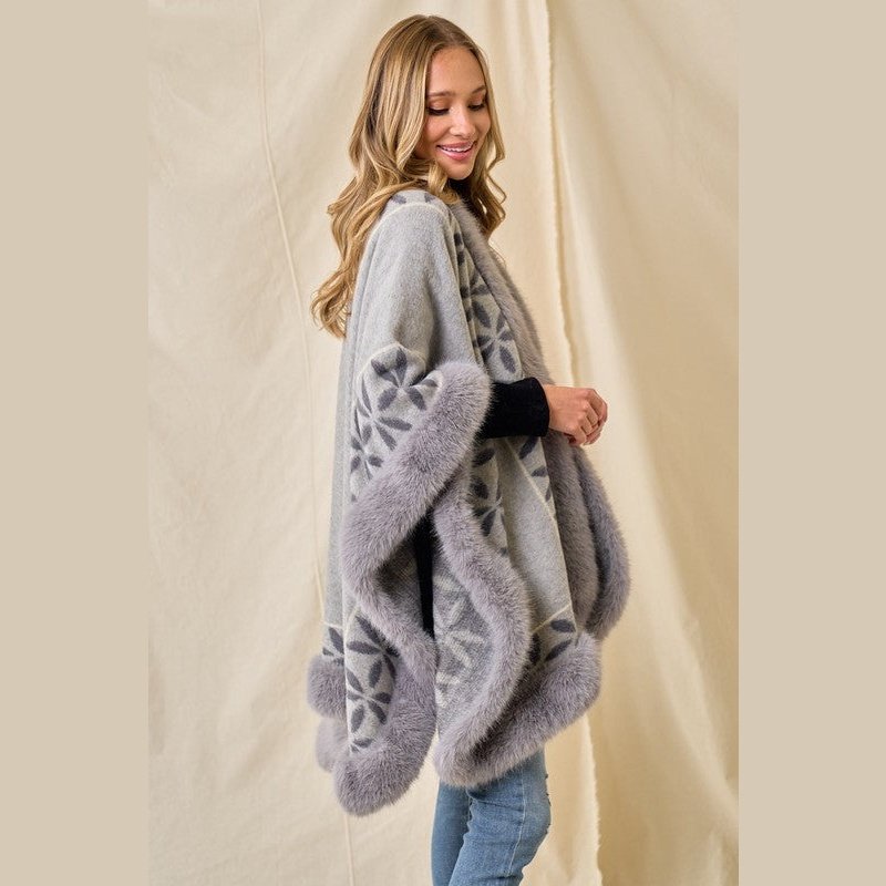 Ivanna Vegan Fur Poncho