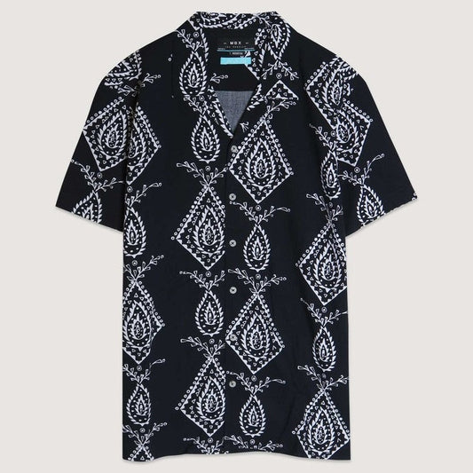 Men's Boho Print Camp Shirt