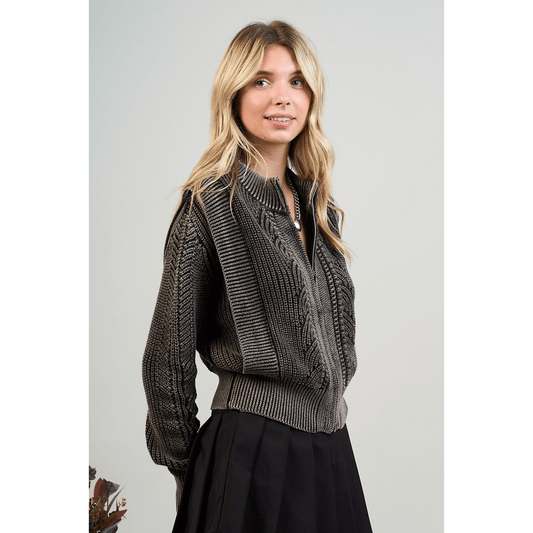 Mineral Wash Knit Jacket