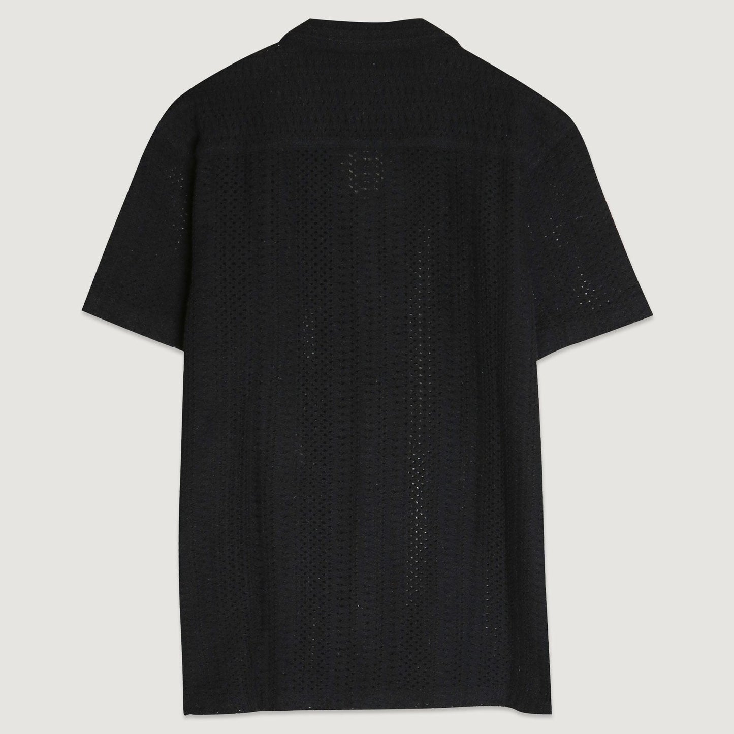 Men's Crochet Camp Shirt