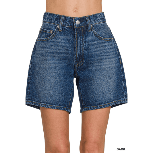 MID THIGH DENIM SHORT PANTS Mid Thich Denim Shorts