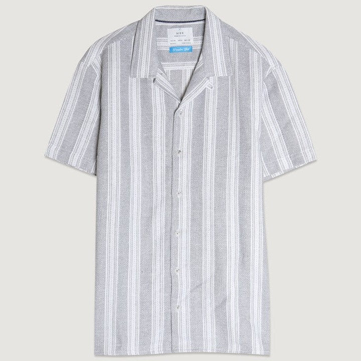 Men's Textured Stripe Shirt