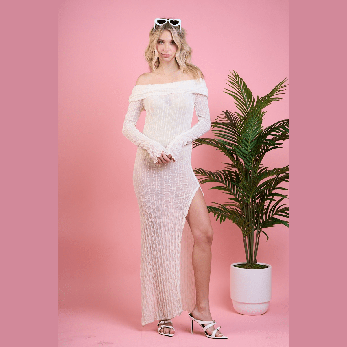 Off Shoulder Maxi Dress