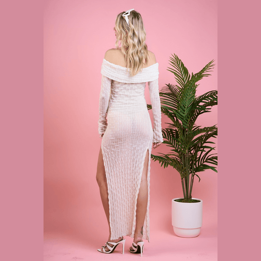 Off Shoulder Maxi Dress