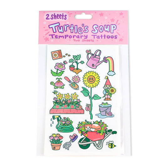 Gorgeous Gardens Temporary Tattoo Sheets Spring Season