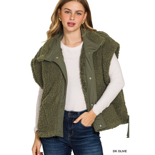Oversized Faux Fur Vest