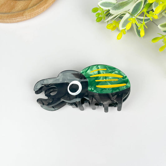 Beetle Acetate Claw Clip, Insect Hair Clip