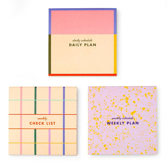 Inkerie Set of 3 Sticky Note Memo Pads - The Feral Market