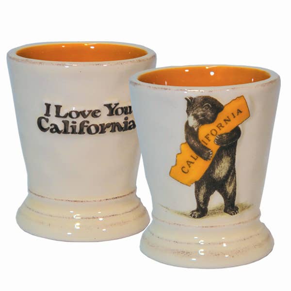 CA Bear Hug Ceramic Shot Glass - The Feral Market
