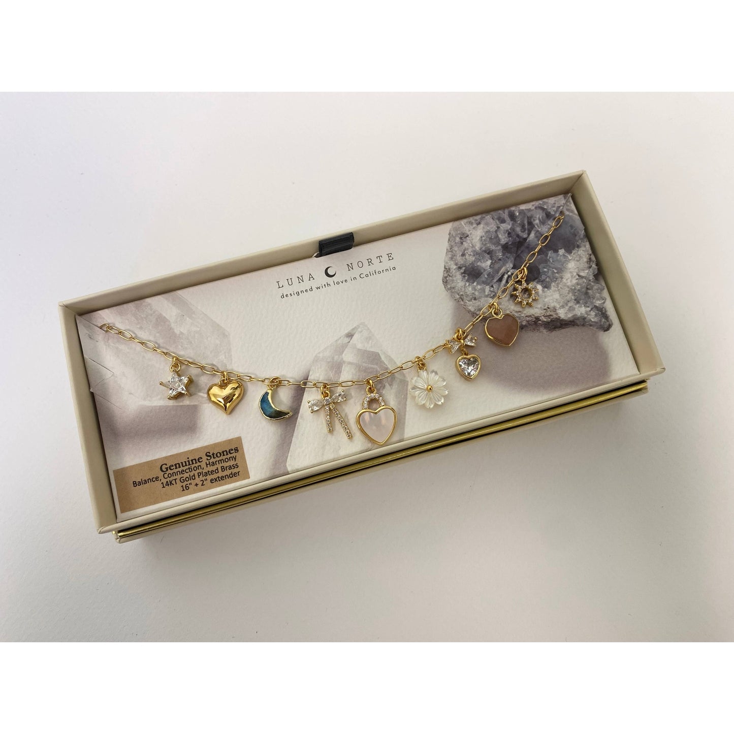 Celestial Petals Charm Necklace