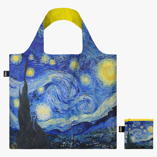 VINCENT VAN GOGH Starry Night Neon Recycled Bag