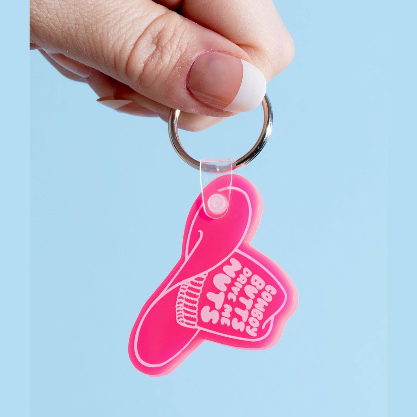 Cowboy Butts PVC Keychain - Bag Charm