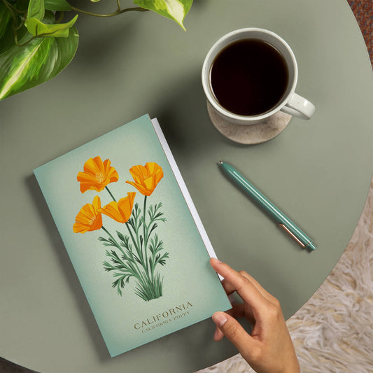 PREMIUM JOURNAL California Vintage Flora Poppy - The Feral Market