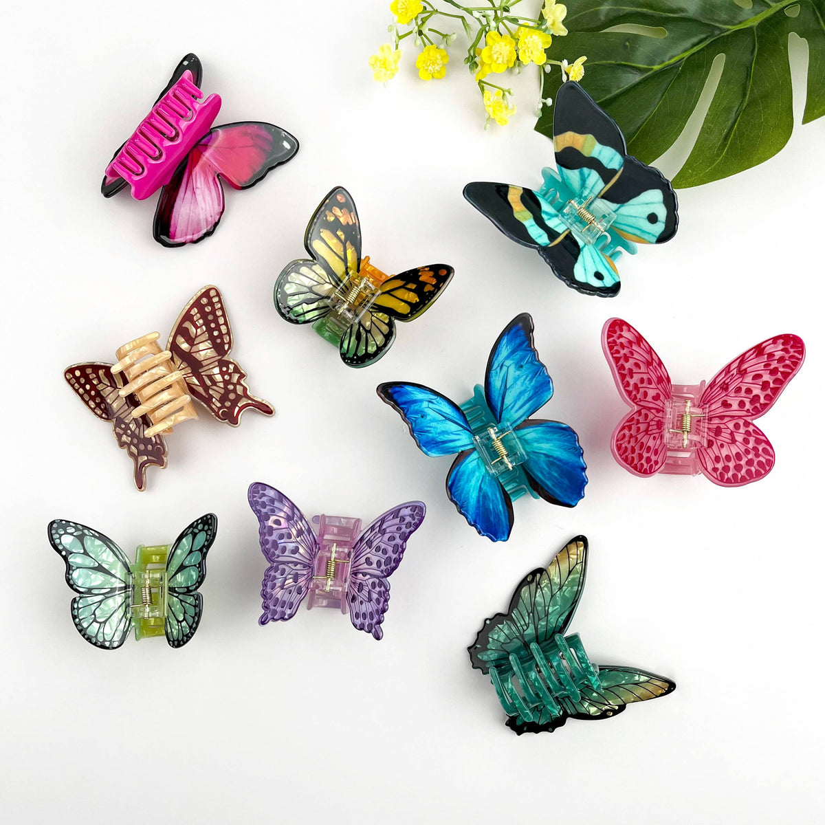 Elegant Colorful Butterfly Hair Claw Clip - The Feral Market