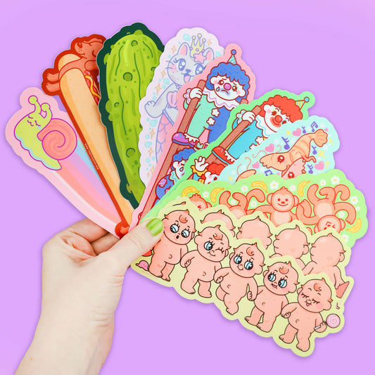 Juicy Dill Pickle Long Vinyl Sticker - The Feral Market