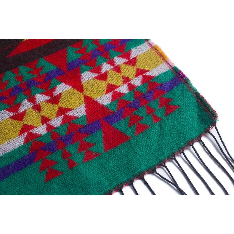 Aztec Print Hooded Wrap