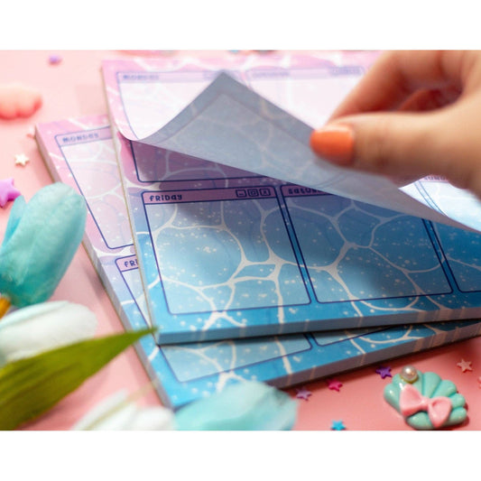 Vaporwave Water Weekly Planner Pad
