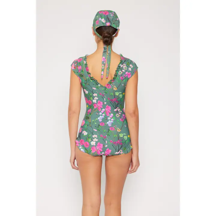 Springtime Flowers One Piece Swimsuit