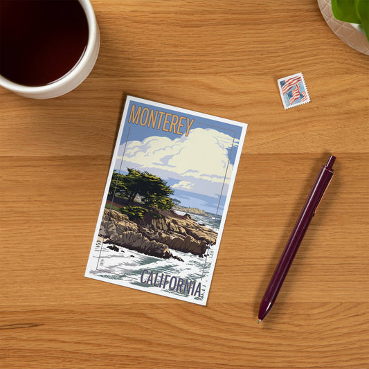 PREMIUM POSTCARDS Monterey, California, Cypress Tree