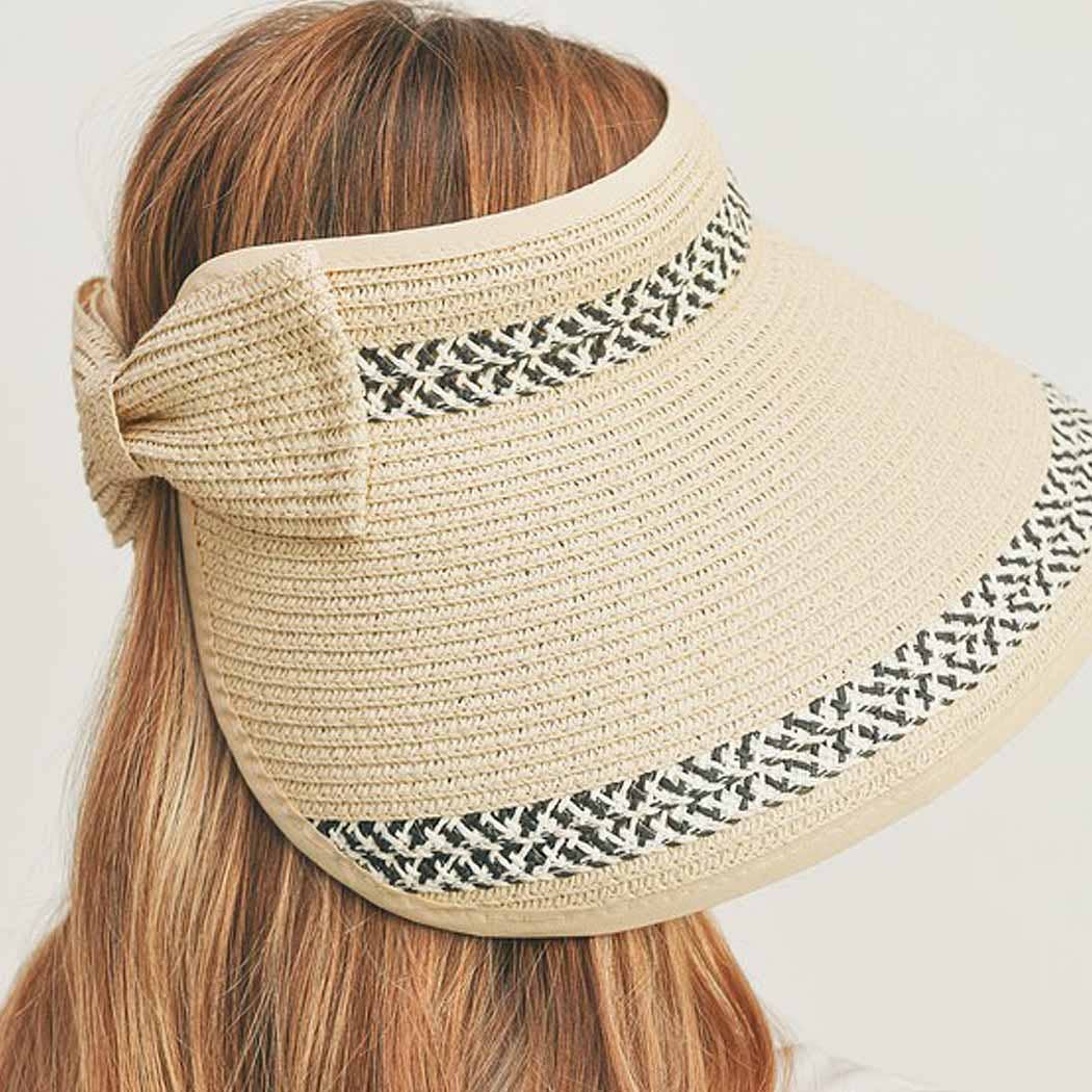 TWO PATTERNS LINE ROLL UP SUN VISOR