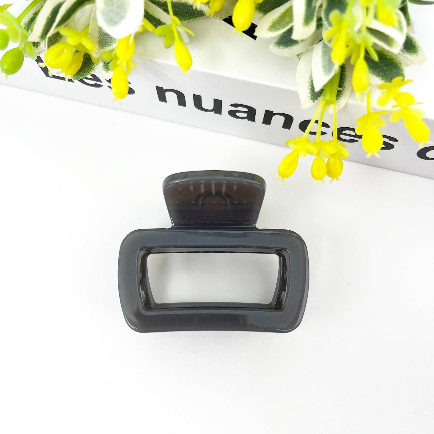 Square Thickened Hair Clip, Blue Series Claw Clip
