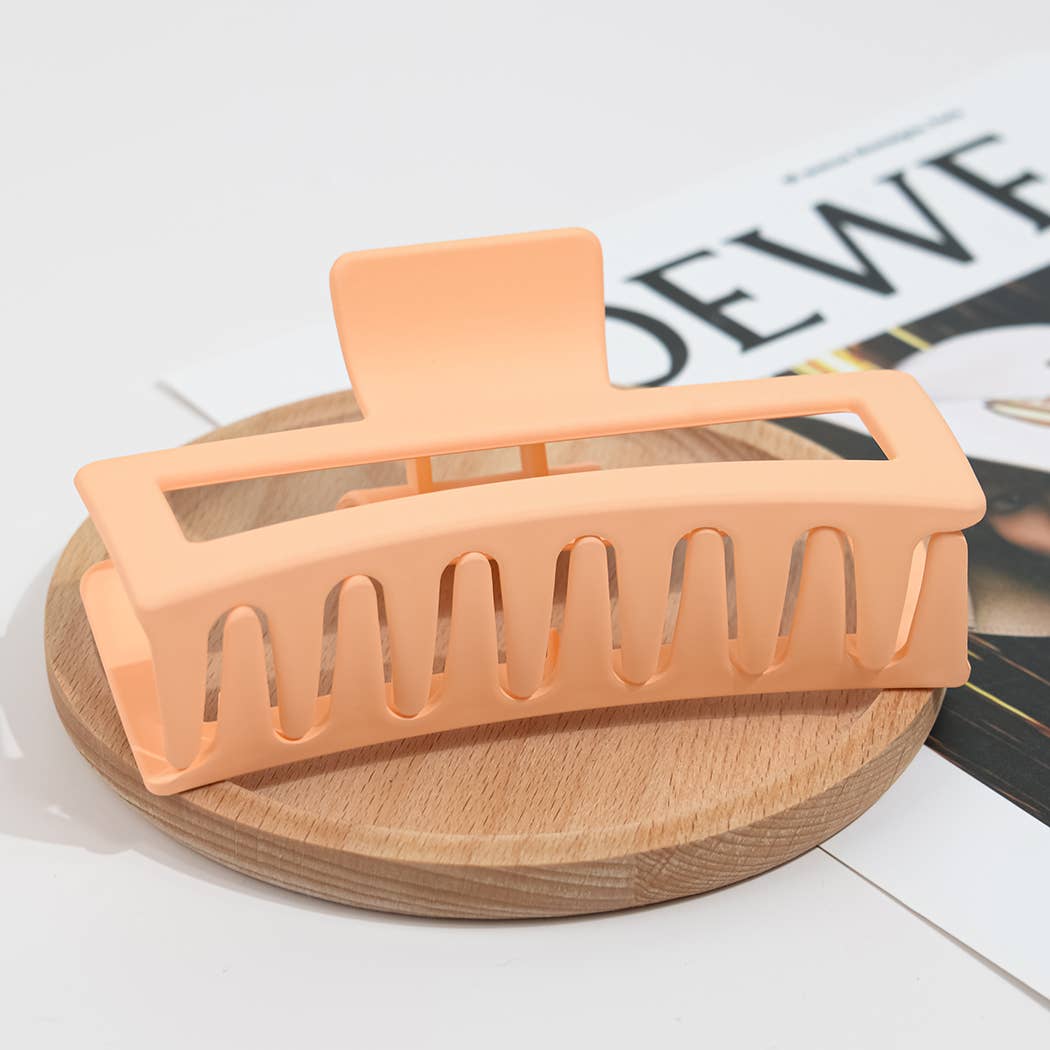 5.11'' Extra Large Matte Rectangle Hair Claw Clip