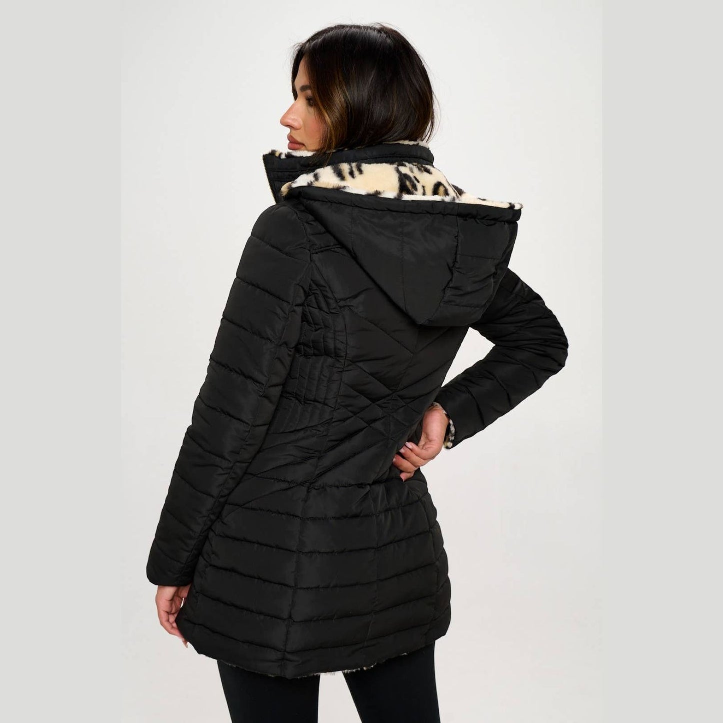 Wild Reversible Vegan Luxe Puffer