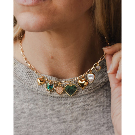 Earth's Heartbeat Charm Necklace