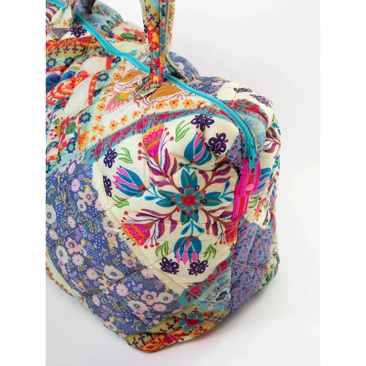 Puffy Weekender Bag - Mandala Folk Patchwork