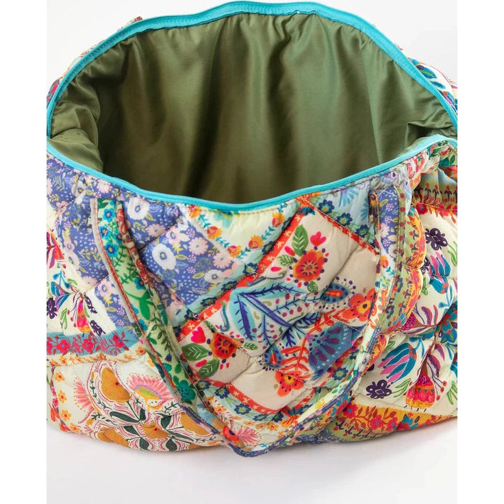 Puffy Weekender Bag - Mandala Folk Patchwork