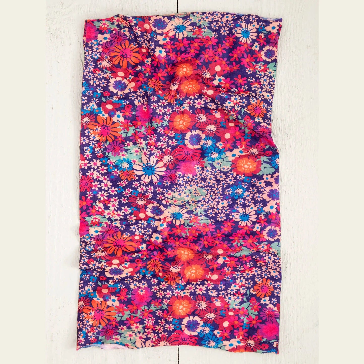 Full Boho Bandeau® Headband - Summer Daisies Burgundy