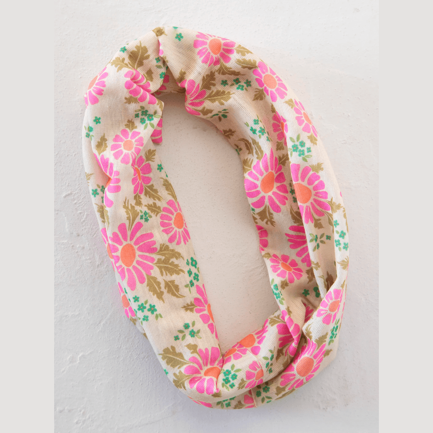 Half Boho Bandeau® Headband - Floral Vintage Cream