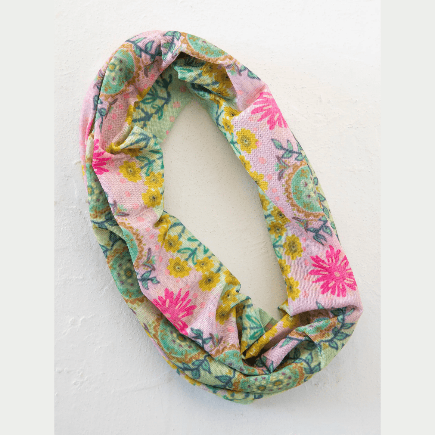 Half Boho Bandeau® Headband - Mint Borders