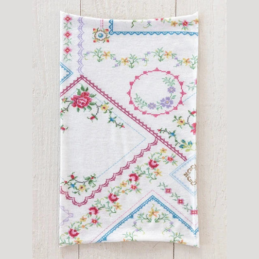 Full Boho Bandeau® Headband - Heirloom Cross Stitch Ivory - The Feral Market
