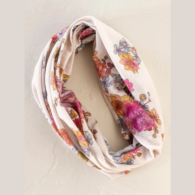 Full Boho Bandeau® Headband - English Garden Cream - The Feral Market