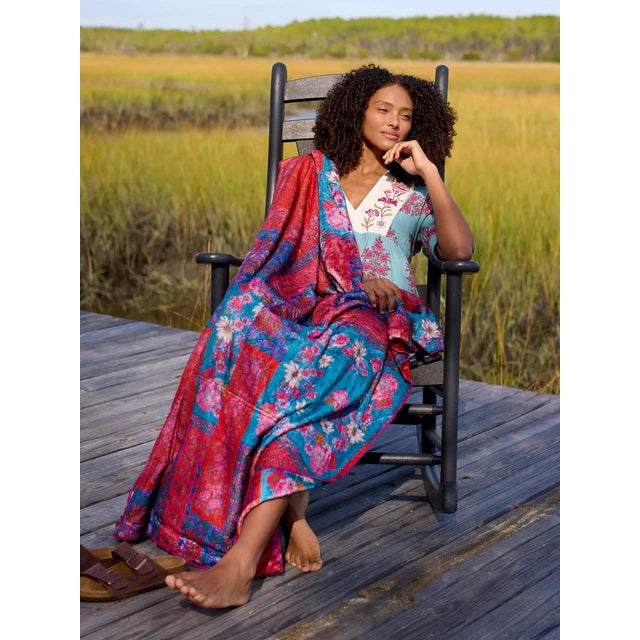 Cozy Car & Travel Blanket - Jewel Positano Scarf
