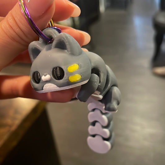 3D Printed Bubble Kitty Keychain