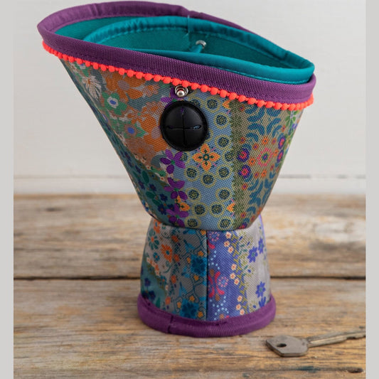 Car Cup Holder Organizer - Vintage Patchwork