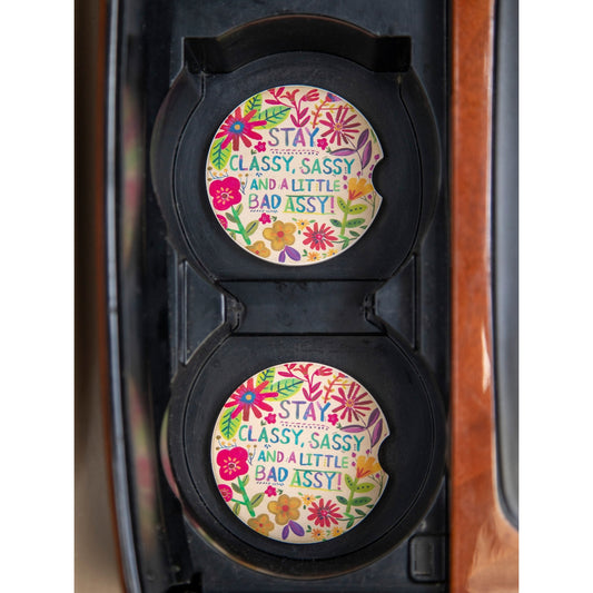 Car Coasters, Set of 2 - Classy Sassy