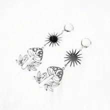 Sun Mushroom Earrings