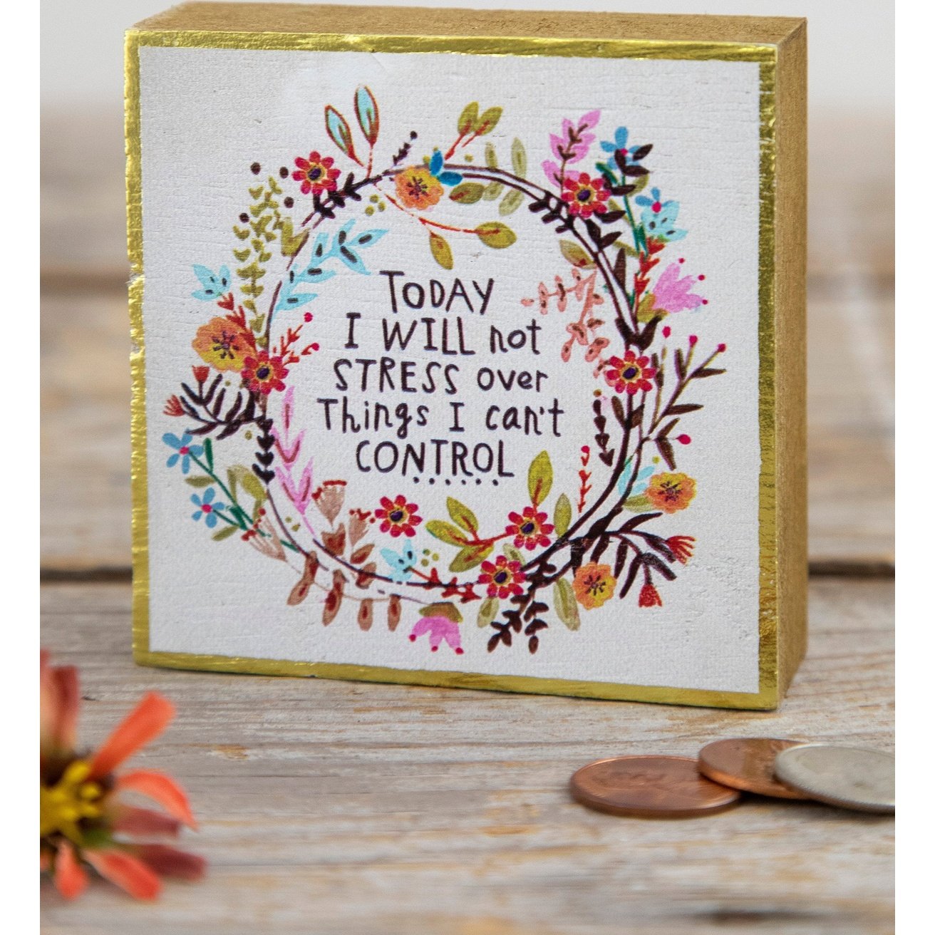 Tiny Block Keepsake - Will Not Stress