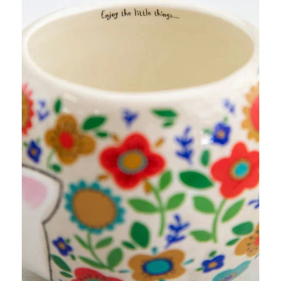 Folk Art Coffee Mug - Harriet The Hedgehog